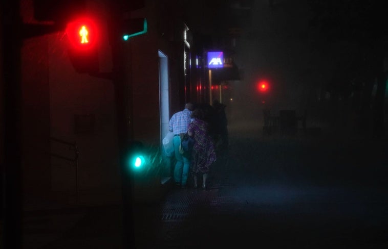 Una gran tormenta oscurece Vitoria