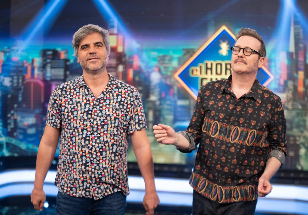 Ernesto Sevilla y Joaquín Reyes, durante su visita a 'El Hormiguero'.