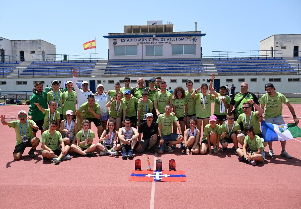 Los atletas del club paralímpico Bertako-Javi Conde.