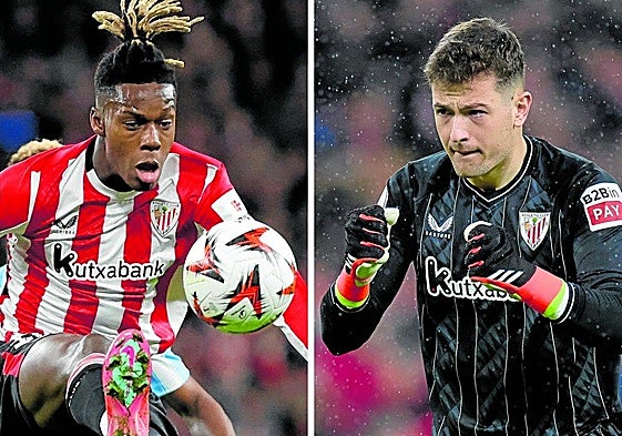 Nico Williams y Julen Agirrezabala ultiman sus respectivas marchas al Barcelona y Valencia, en este último caso con la fórmula de cesión con cláusula de compra no obligatoria.