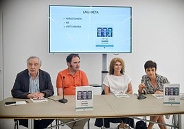 Presentación en la Sala Rekalde de 'Lauaxeta. Poesia, artea, ideologia'.