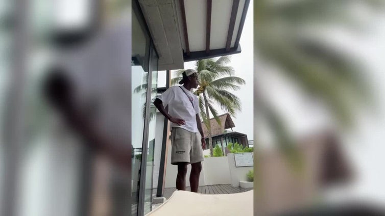El baile viral de Nico Williams durante sus vacaciones en Isla Mauricio