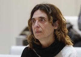 La exjefa de ETA Iratxe Sorzabal, durante un juicio.