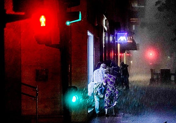 Una gran tormenta volvió a ser protagonista la noche del martes en Álava