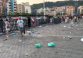 La basura, la cara B de los conciertos del BBK Ría