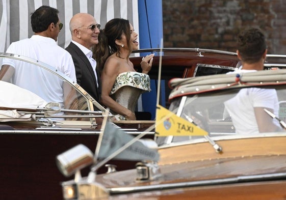Jeff Bezos y Lauren Sanchez en Venecia