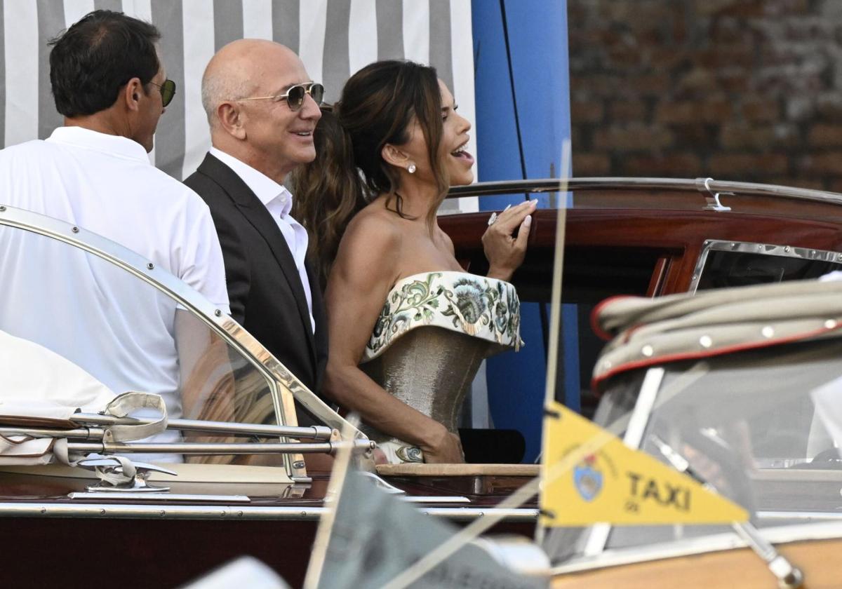 Jeff Bezos y Lauren Sanchez en Venecia