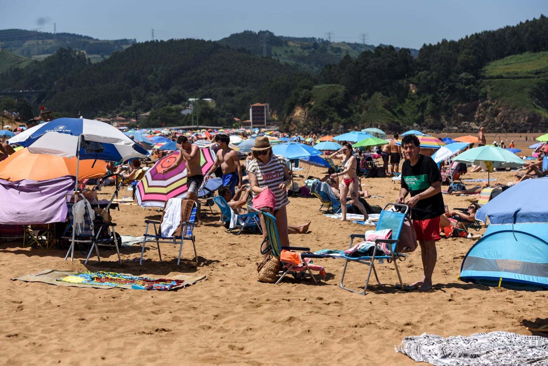 Las imágenes del intenso calor en Bizkaia