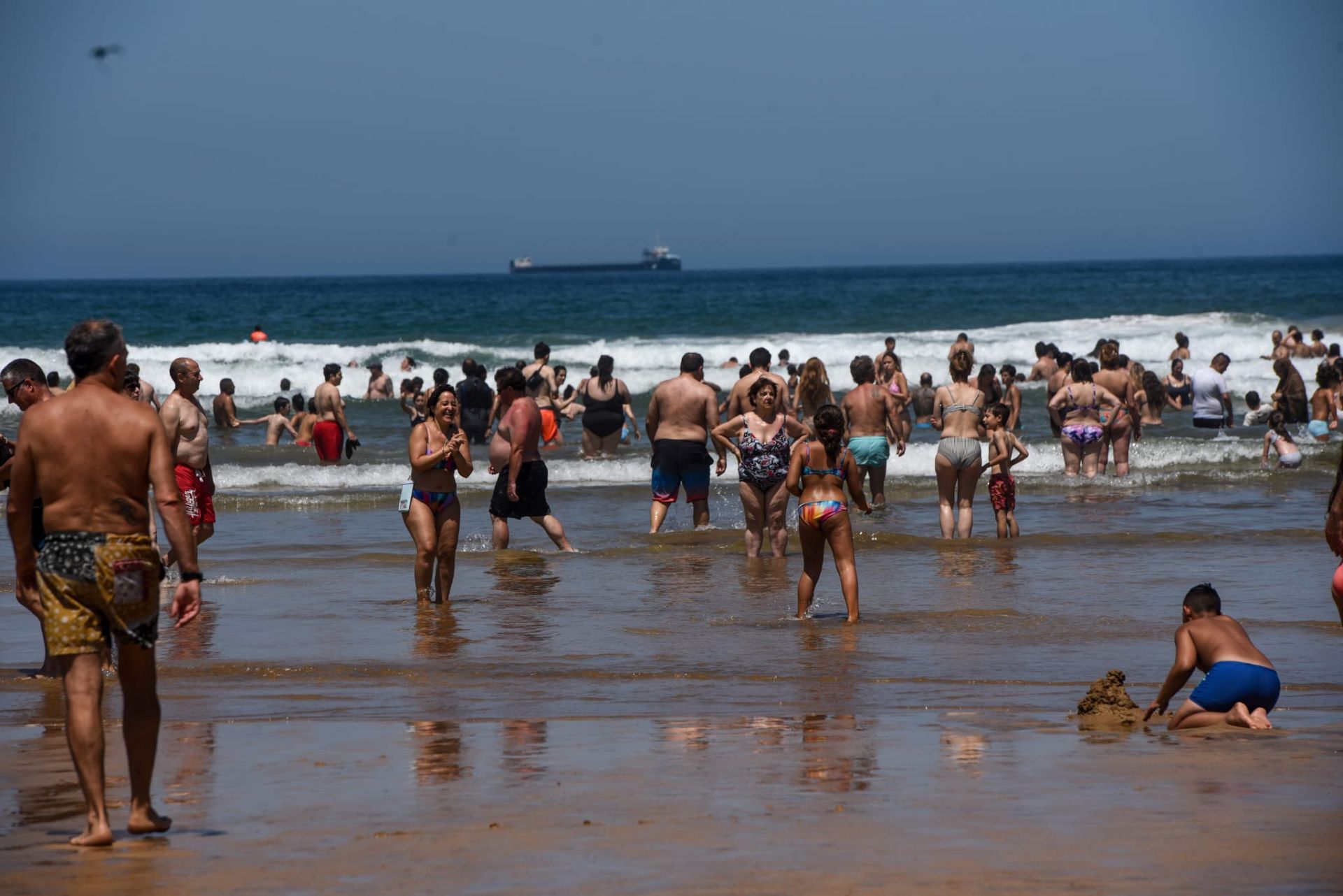 Las imágenes del intenso calor en Bizkaia