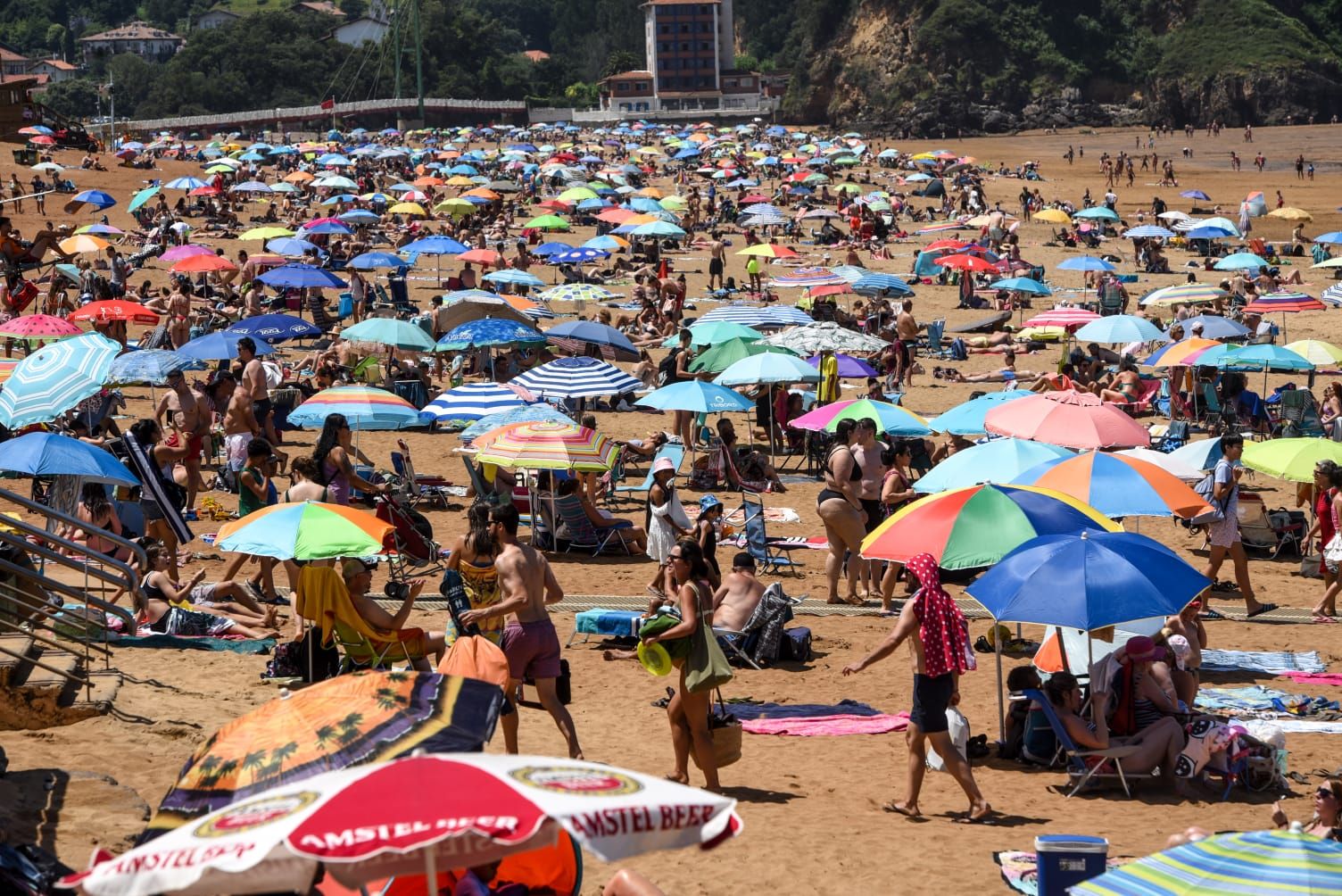 Las imágenes del intenso calor en Bizkaia