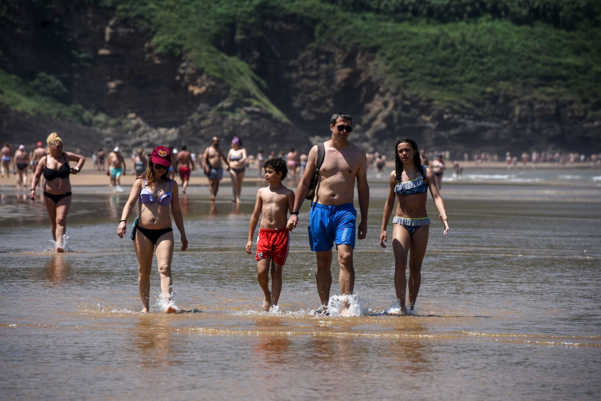 Las imágenes del intenso calor en Bizkaia