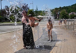 Las imágenes del intenso calor en Bizkaia