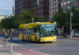 Un ejemplar del autobús Solaris de cero emisiones entregado por CAF.