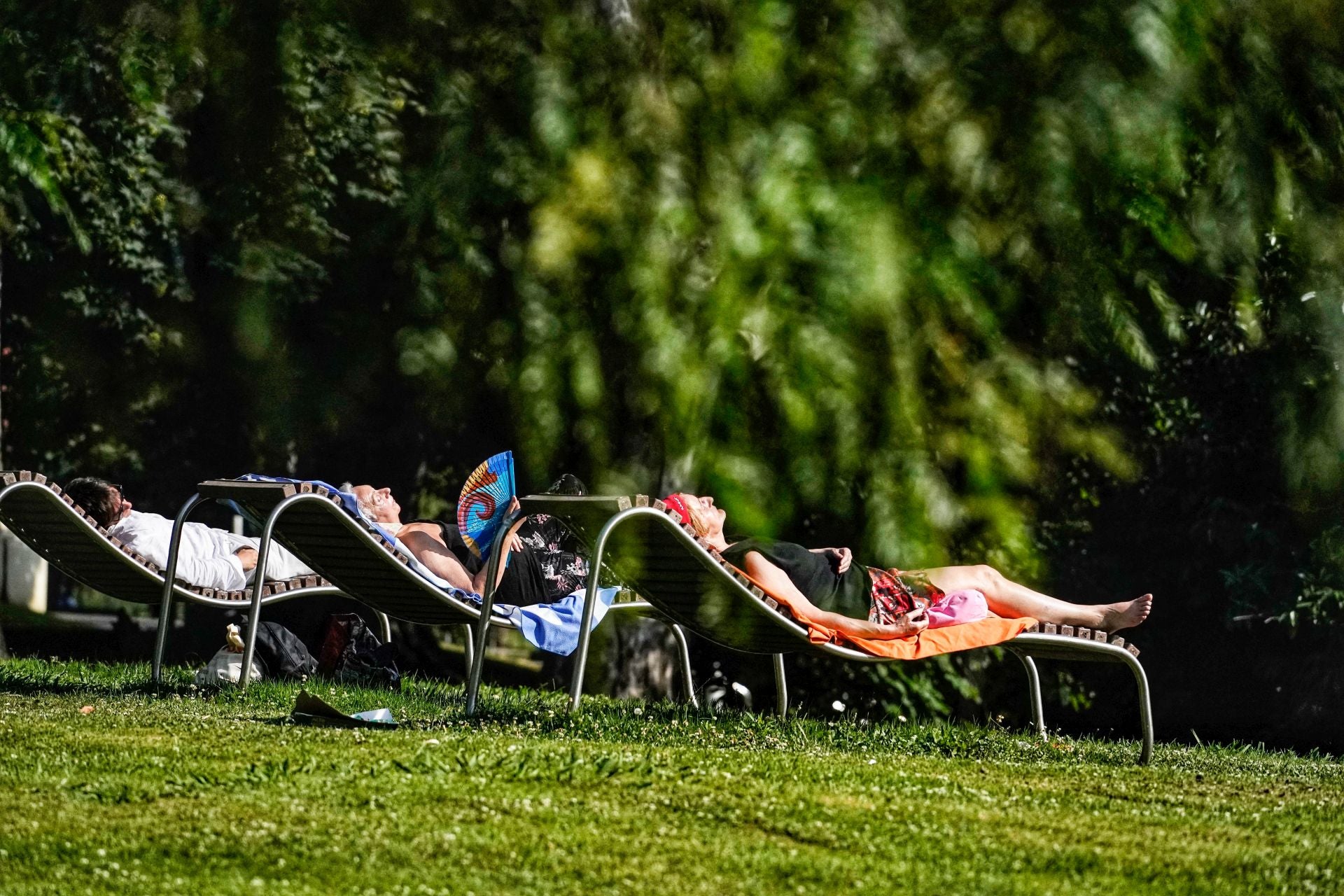 Tomando el sol en Bilbao.