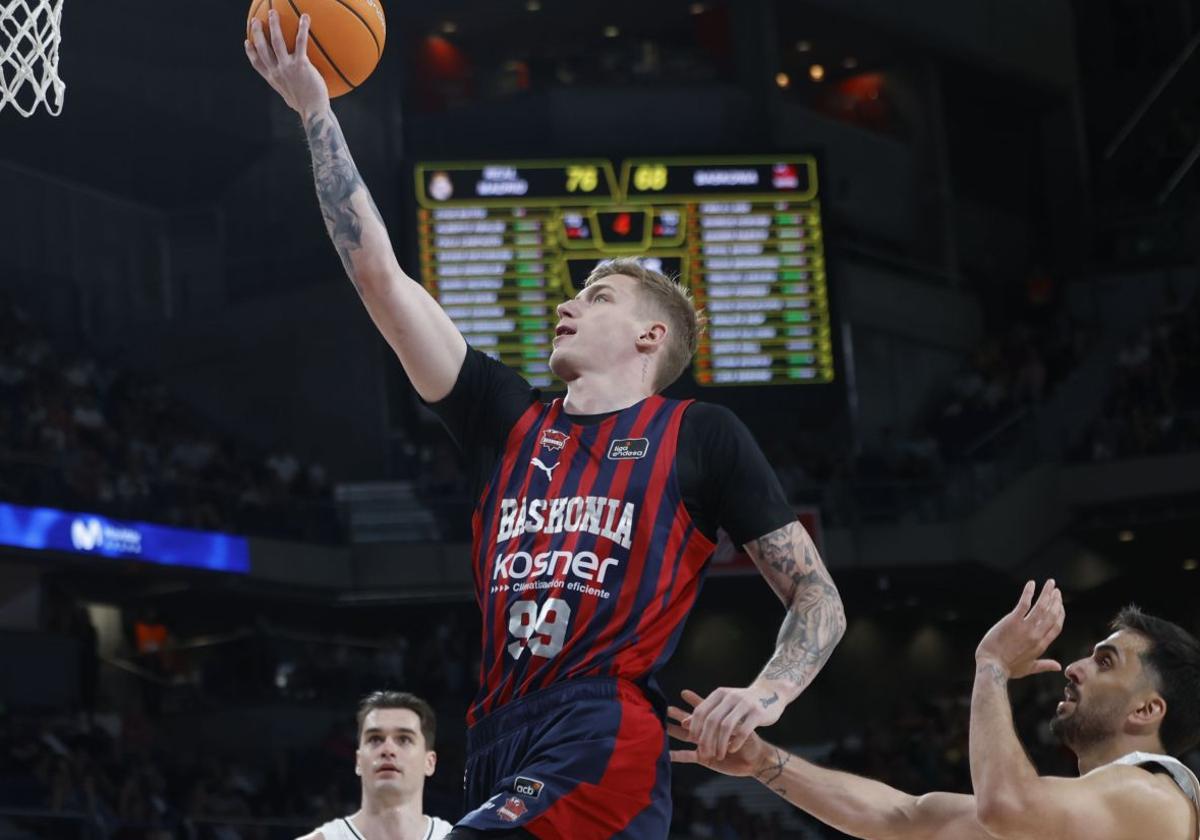 Samanic, en un partido ante el Real Madrid del pasado play off.