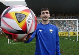 Ander Laka hace dos años durante su etapa en el Barakaldo.