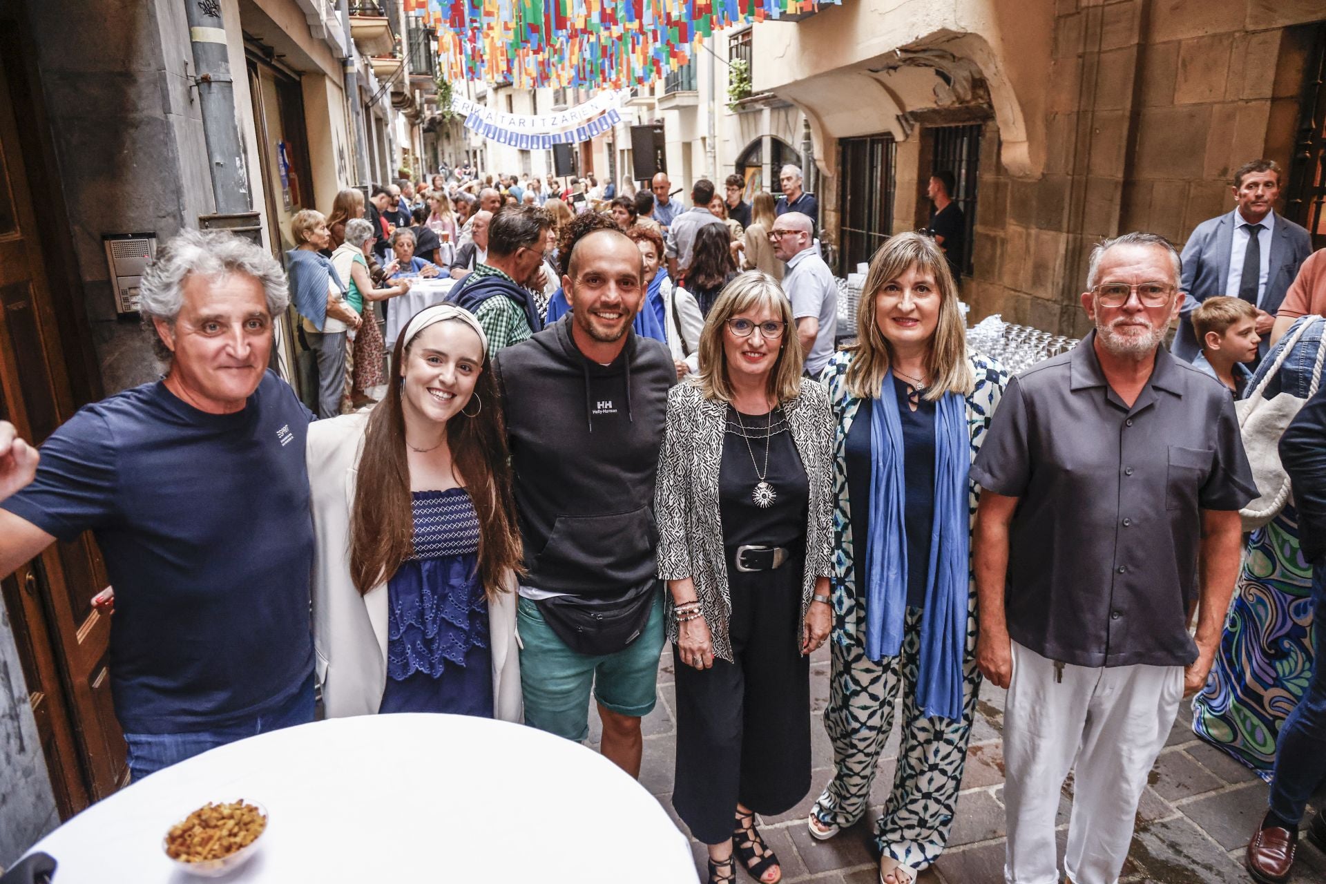 Emilio y Andrea Faba, Javier Guinea, Araceli y Marisa Díaz de Espada y Luismi Varona.