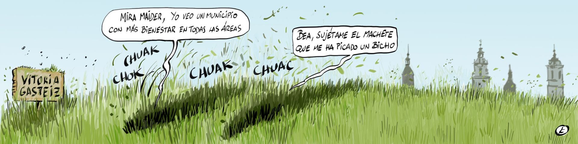 La viñeta de Cerrajería sobre el debate general de política municipal en Vitoria