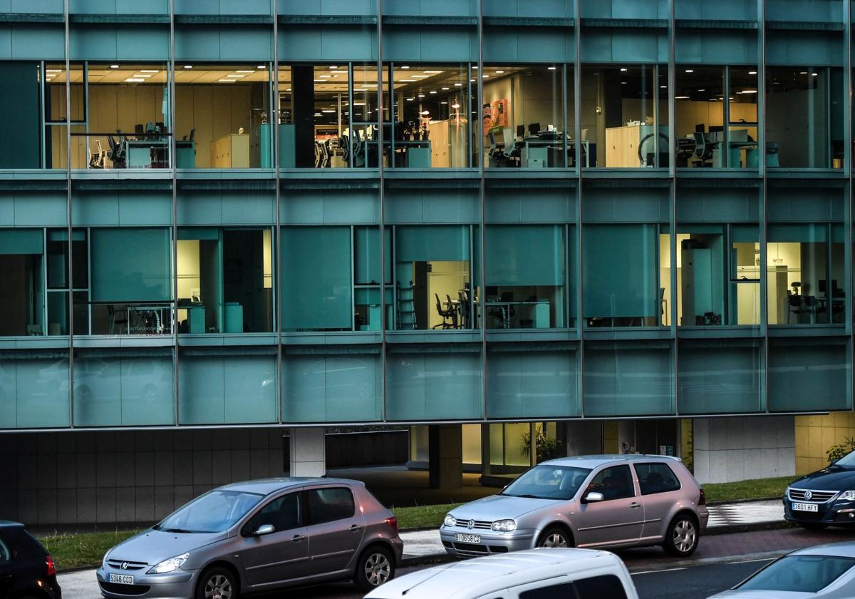 Oficinas vacías en el Parque Tecnológico de Zamudio.