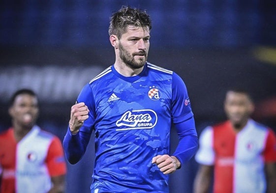 Petkovic celebra un gol con el Dinamo de Zagreb.