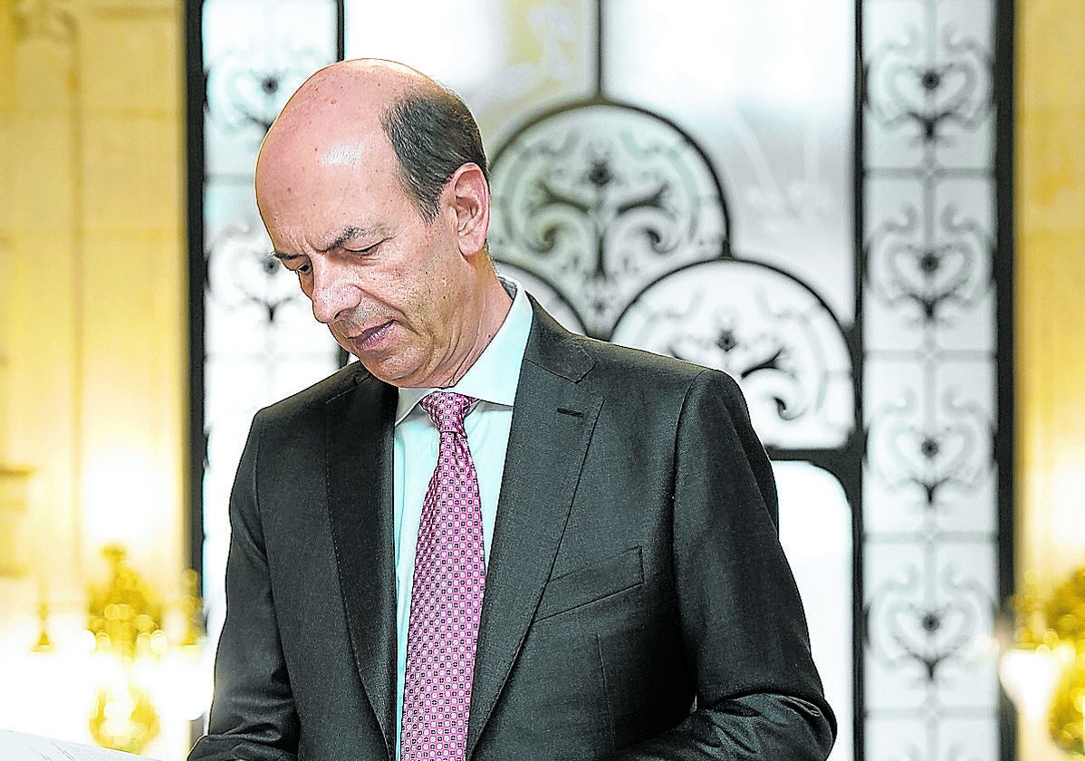Jordi Galí en la sede del BBVA en Bilbao