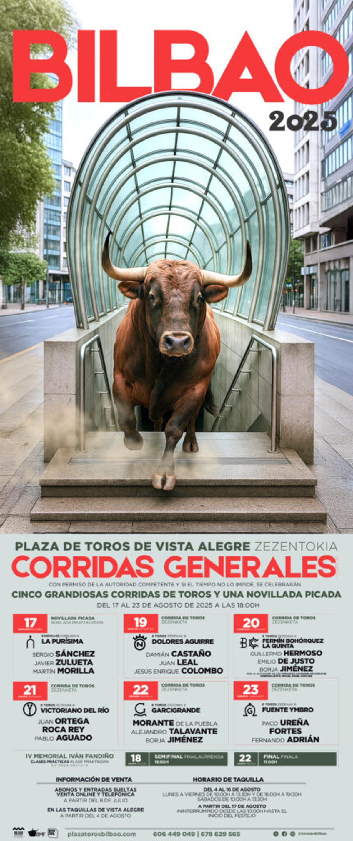 La feria taurina de Bilbao incluye solo seis días de festejos, menos que nunca