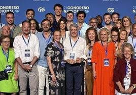 Los compromisarios del PP vasco se han realizado este sábado una foto de familia.