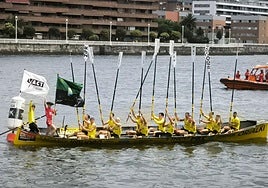 Orio celebra el triunfo en Sestao.