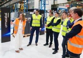 Visita del lehendakari y el consejero de Industria a la planta de Ormazabal en Igorre