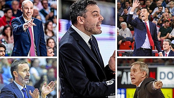 El agitado banquillo del Baskonia, entre mitos y noveles