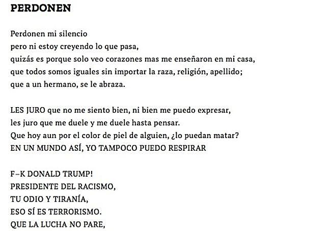 Poema de Bad Bunny