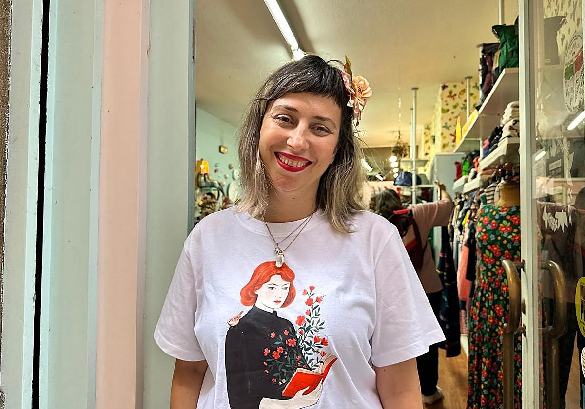 Vanesa, de la tienda AH! del Casco Viejo, lleva siete meses recuperándose de un derrame cerebral.