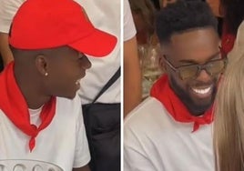 Los hermanos Williams y Unai Gómez disfrutan de los Sanfermines