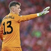 Agirrezabala fue el portero titular de la Europa League el curso pasado, incluida la semifinal ante el Manchester United.