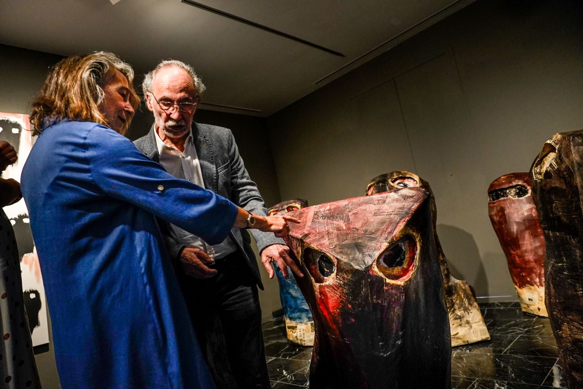 La exposición de Ibarrola en imágenes