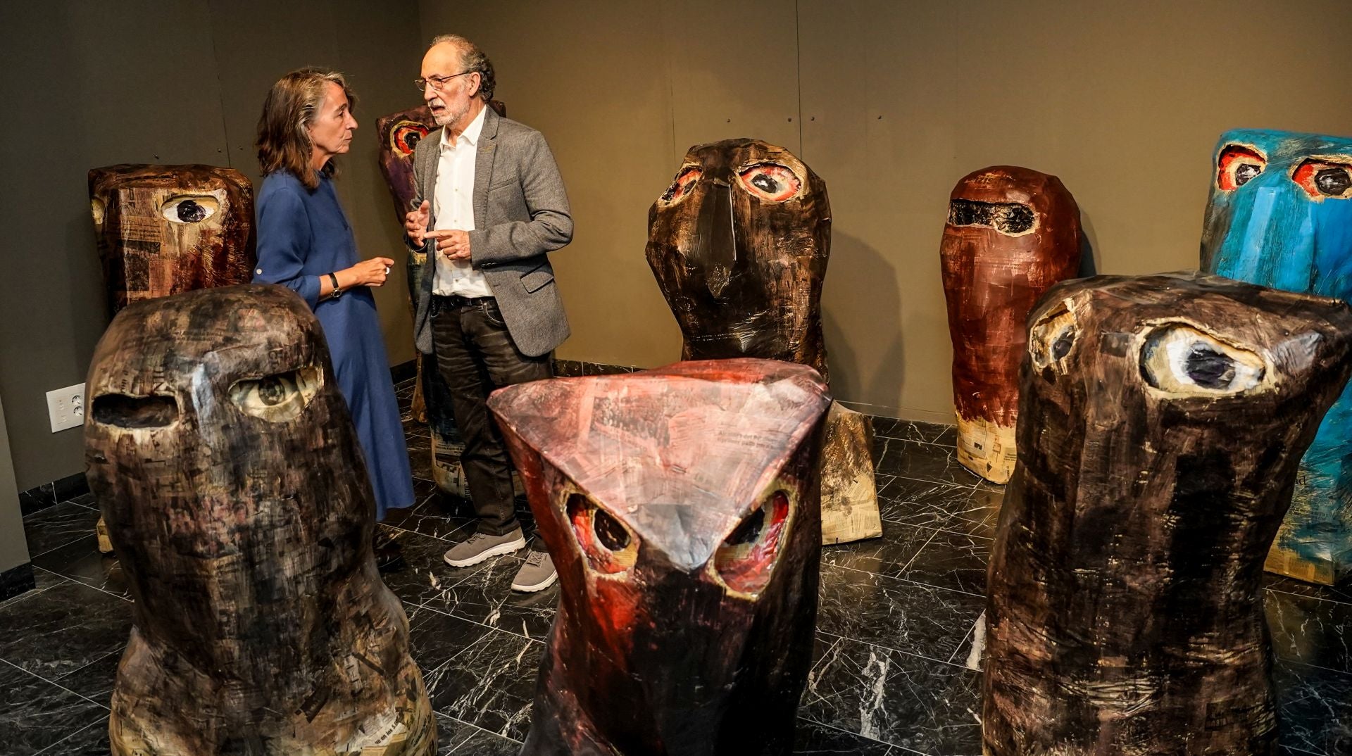 La exposición de Ibarrola en imágenes