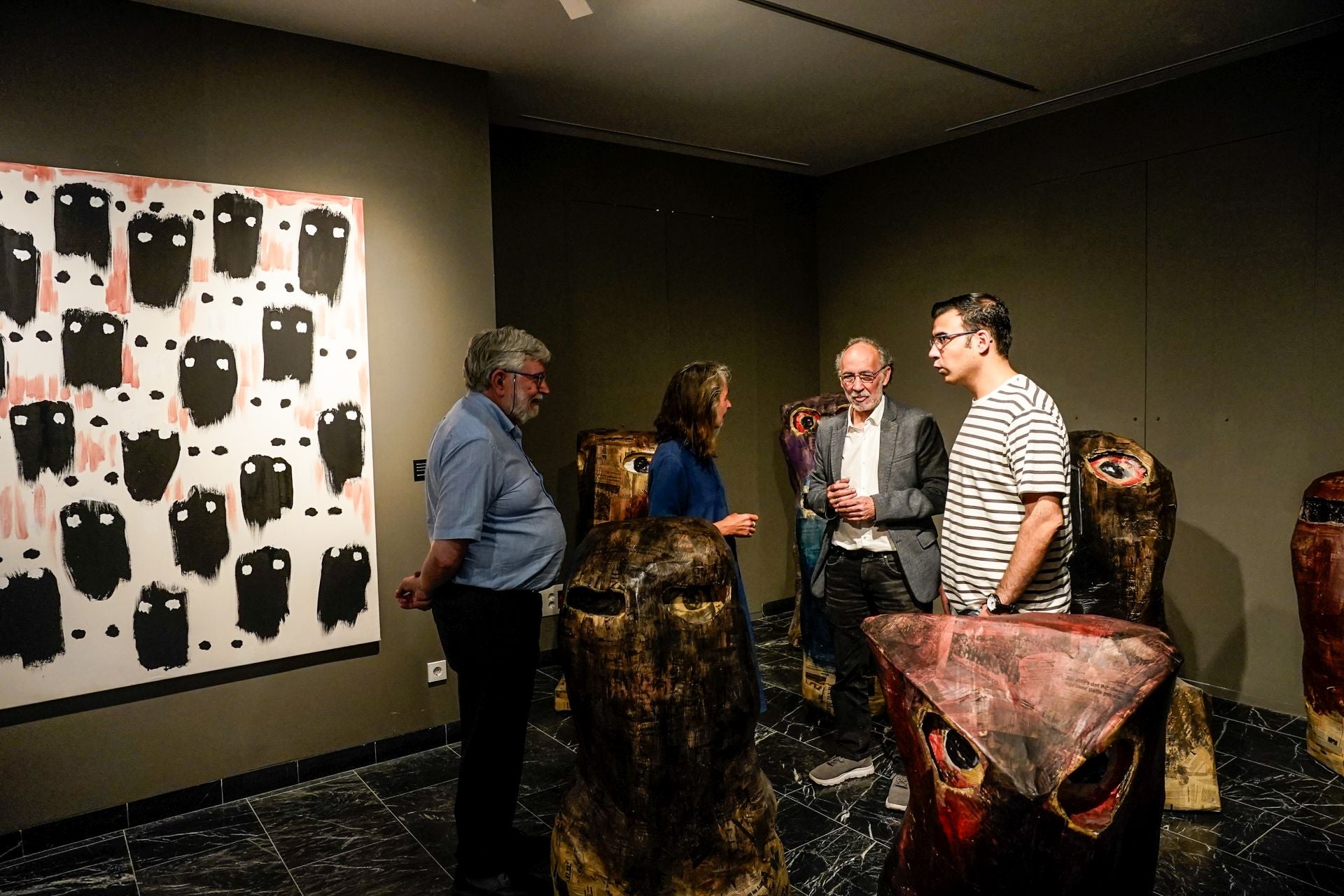 La exposición de Ibarrola en imágenes