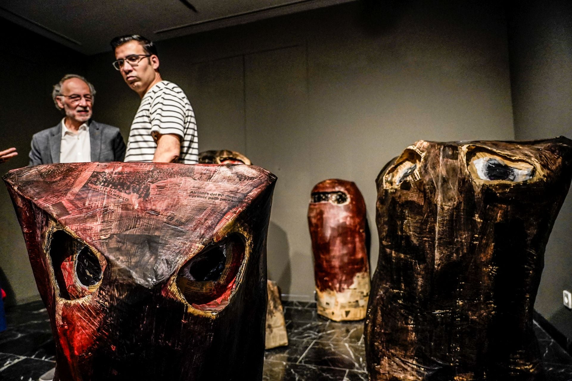 La exposición de Ibarrola en imágenes