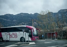 Mejoran la iluminación en las paradas de bus del Hospital de Leza