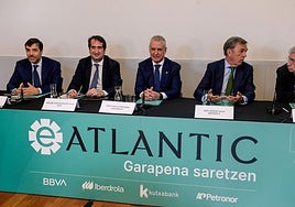 Urkullu presentó la fundación eAtlantic el pasado 9 de mayo junto a BBVA, Iberdrola, Kutxabank y Petronor.