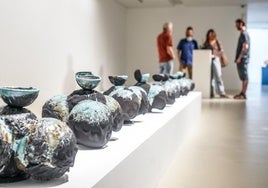 La artista vasca Mar de Dios expone 'Espejo de agua y flores' en Vitoria