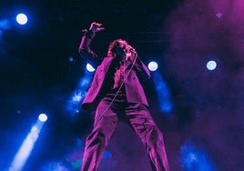 Jarvis Cocker, en un momento de la actuación.