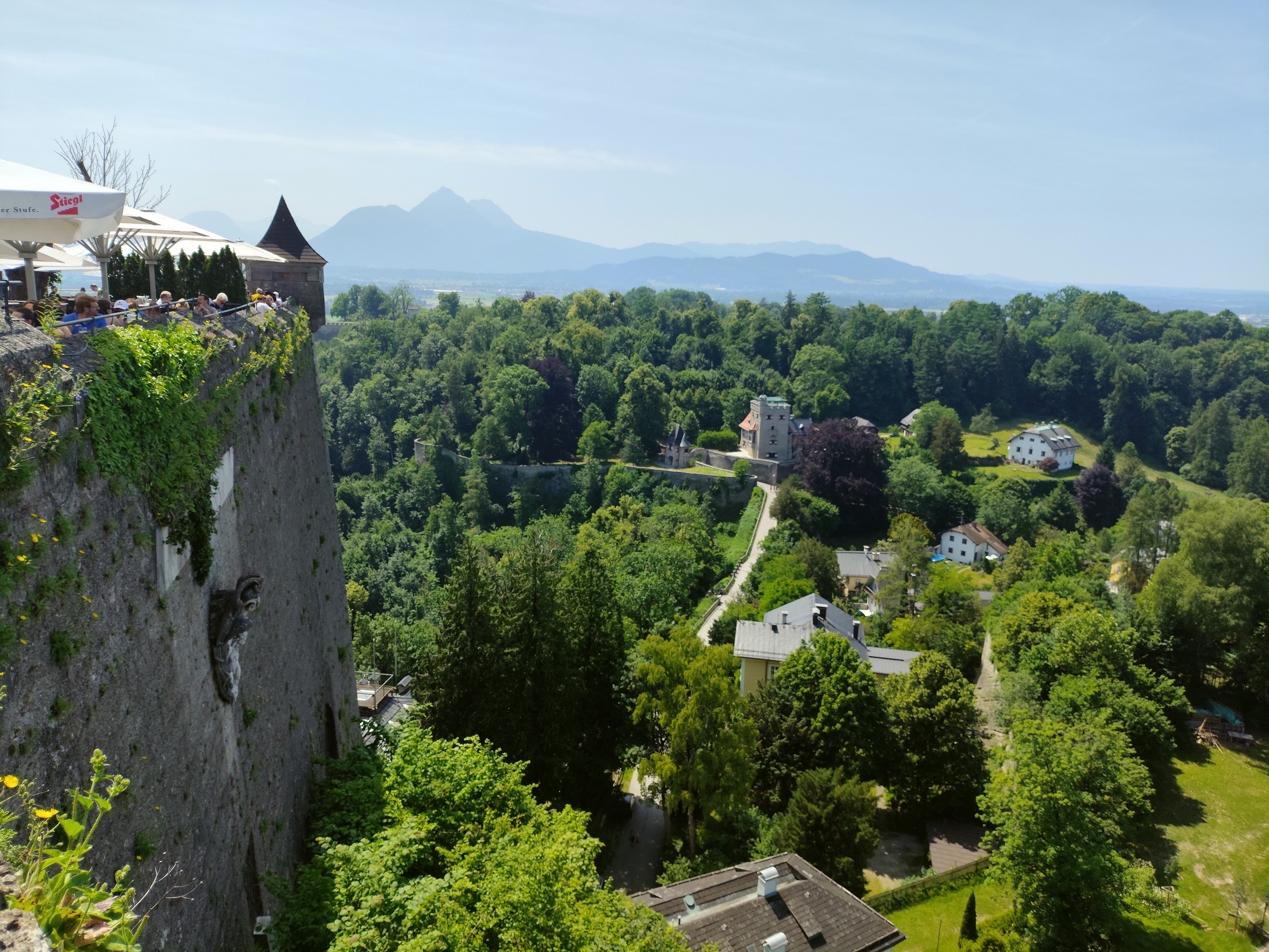 La naturaleza rodea toda la ciudad.
