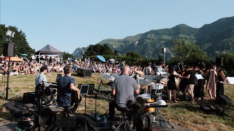 Una actuación musical en el marco de la anterior edición del festival Urmuga a su paso por Busturialdea.
