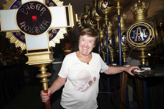 Blanca Aguillo posa en esa joya vitoriana que es el Museo de los Faroles en la Zapatería.
