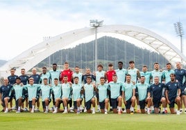 Primer entrenamiento conjunto de los hombres de Ernesto Valverde