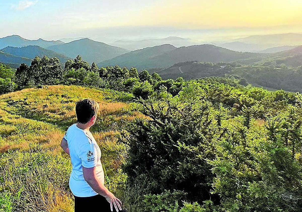 El horizonte es espectacular desde la cima de Malbazar.