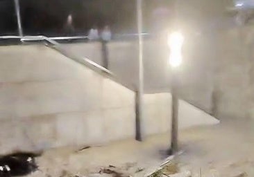 El río Herrera se desborda en Villabuena de Álava