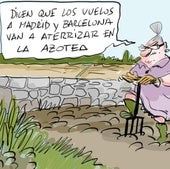 La viñeta de Cerrajería sobre los vuelos de Volotea a Madrid y Barcelona desde Foronda