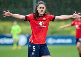 Celia Ochoa, duranet su etapa en Osasuna.